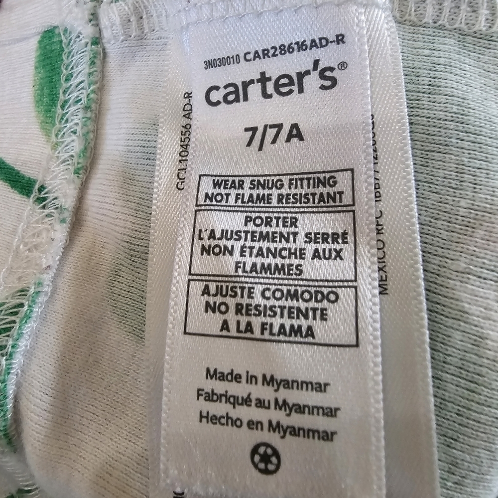 Carter's Lucky Clover Matching Set Kid Size 7 - Picture 2 of 6